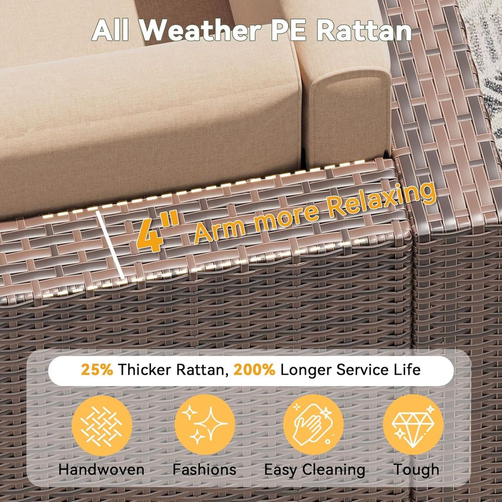 8-Piece Wicker Patio Furniture - Outdoor Furniture Deals recension och pris