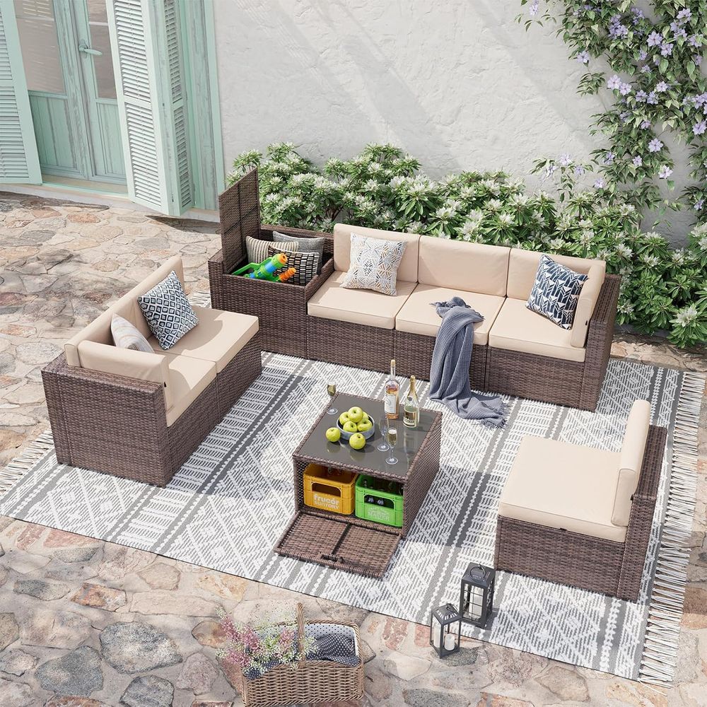 8-Piece Wicker Patio Furniture - Outdoor Furniture Deals recension och pris