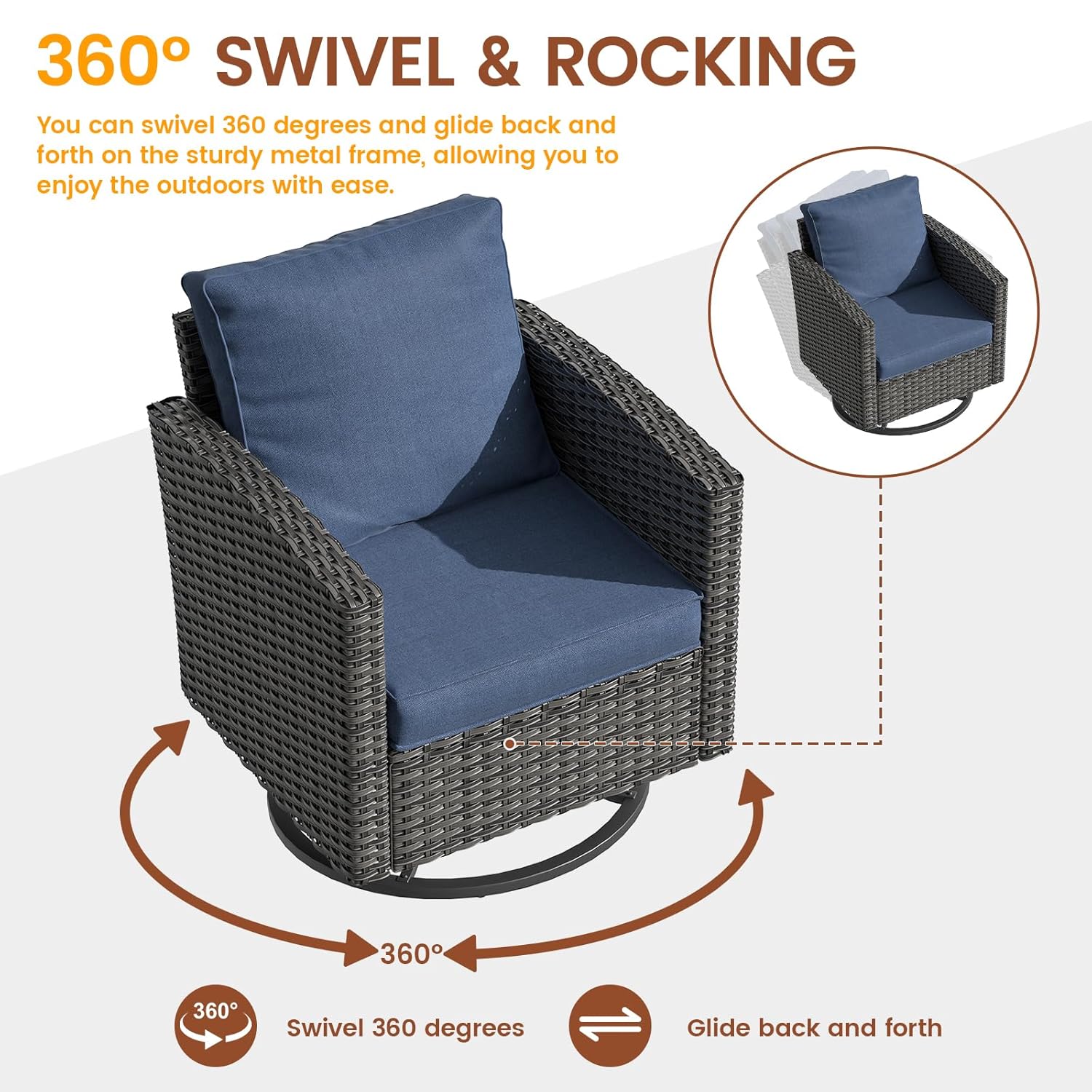 6pc Gray PE Rattan Sectional S - Outdoor Furniture With Fire Pit Table recension och pris