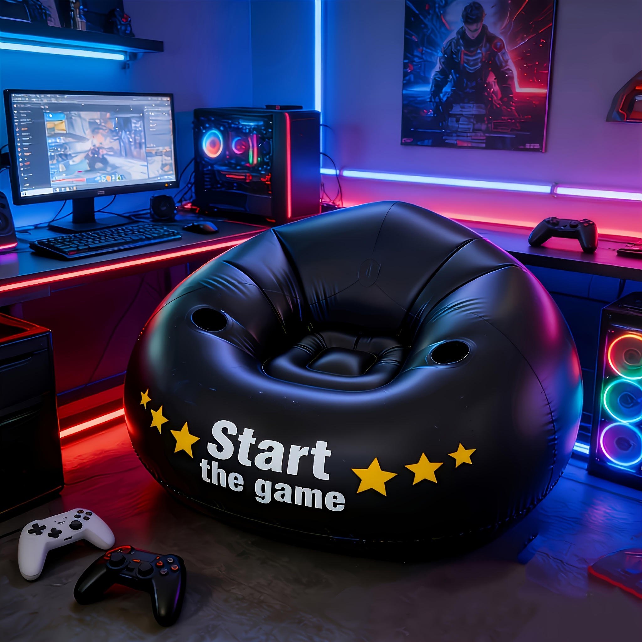 Gaming Inflatable Lazy Sofa Ch - Outdoor Furniture Lounge Set recension och pris
