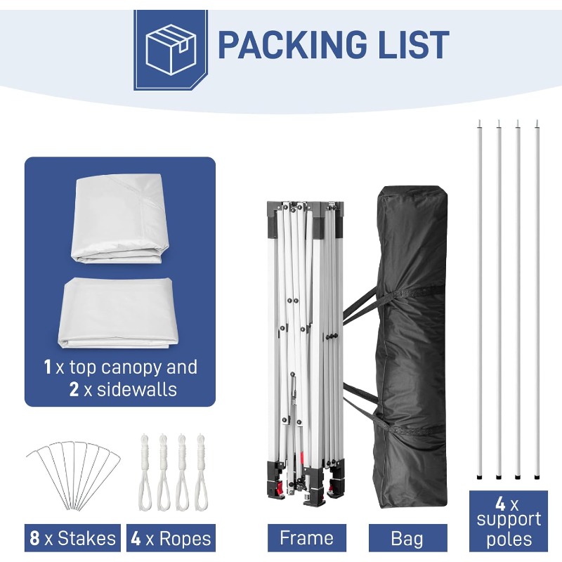 10X10Ft Pop Up Canopy Tent Ins - Outdoor Furniture Modern recension och pris