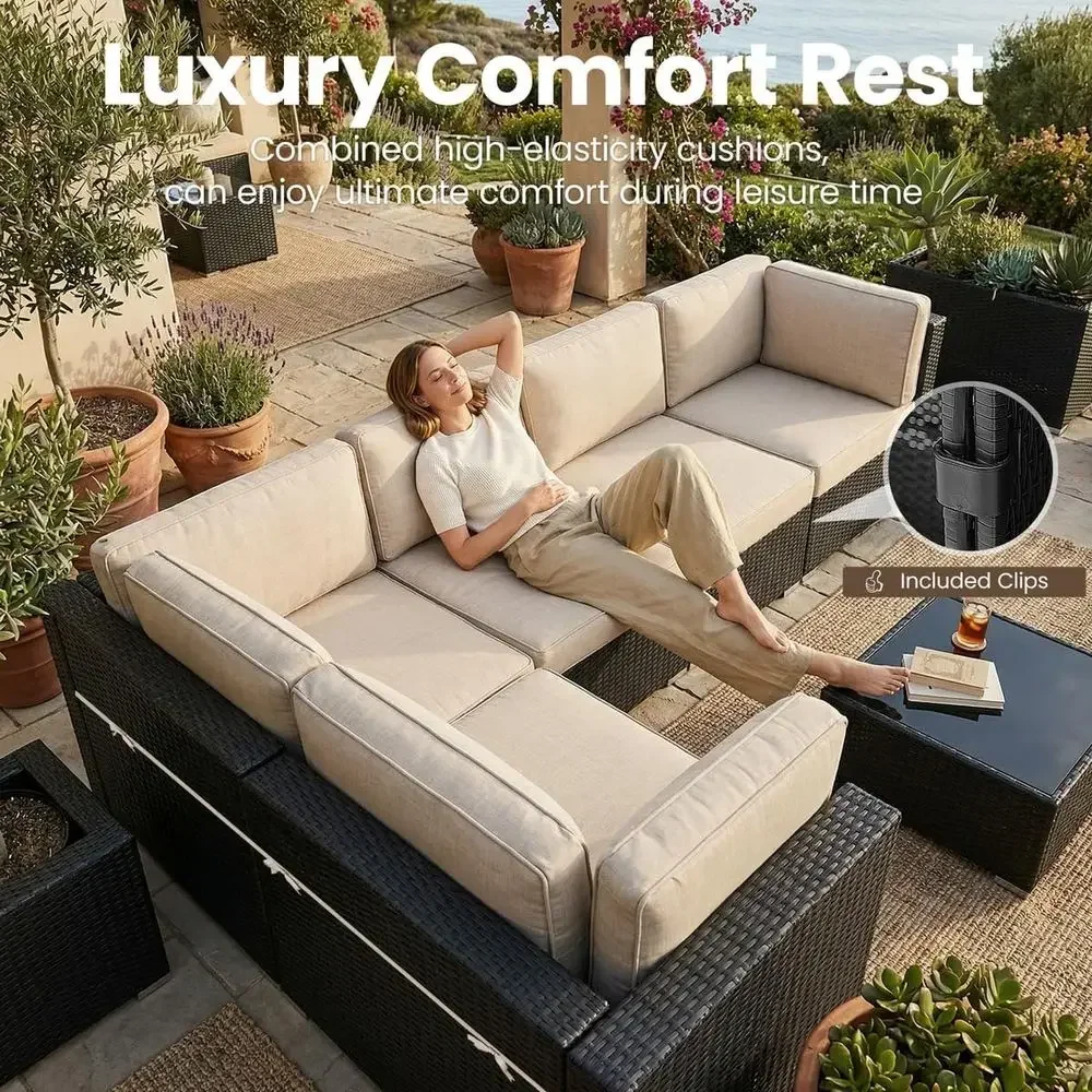 8-Piece Outdoor Patio Furnitur - Outdoor Furniture With Fire Pit Table recension och pris