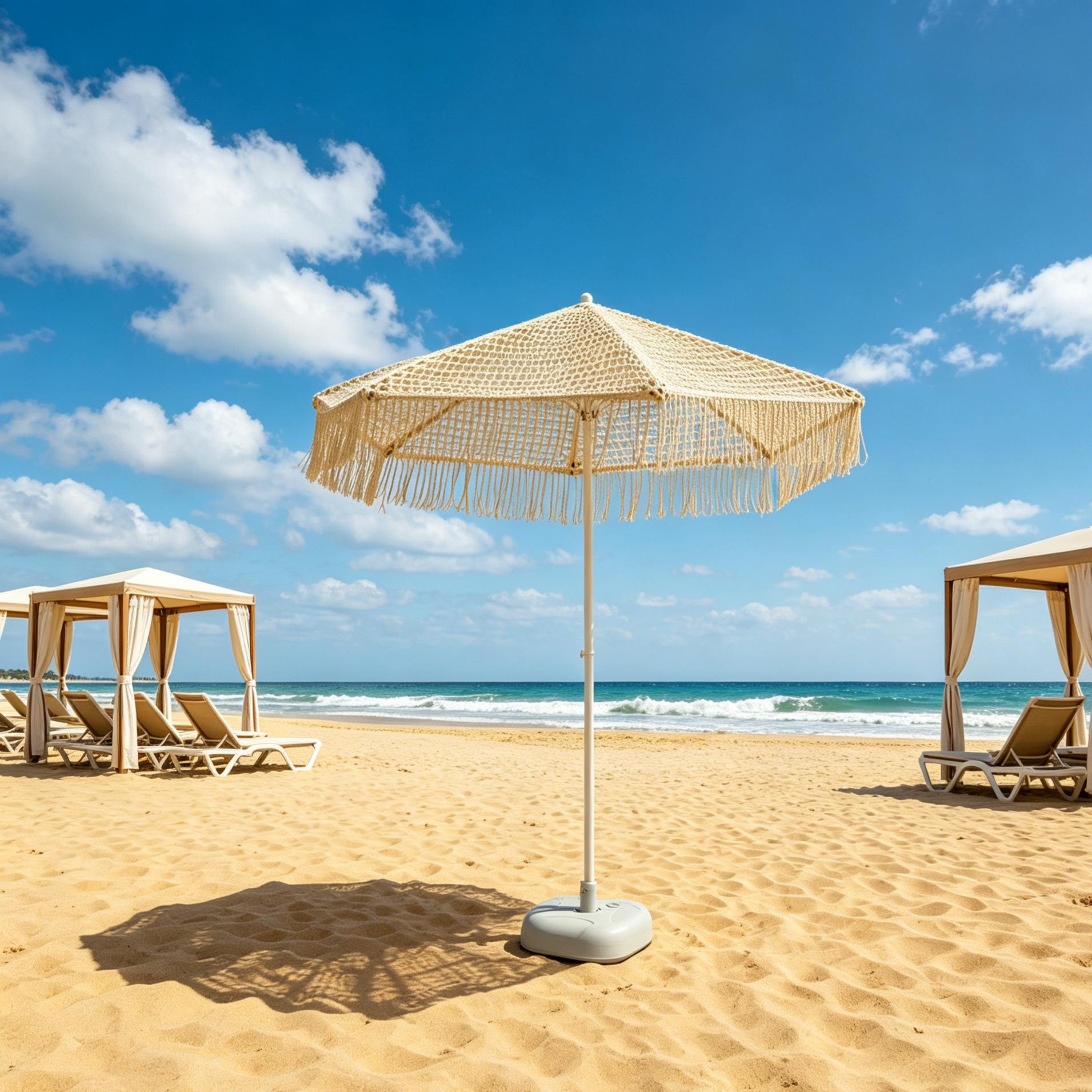 Tassel Patio Umbrella Sun Prot - Outdoor Furniture Vendors recension och pris