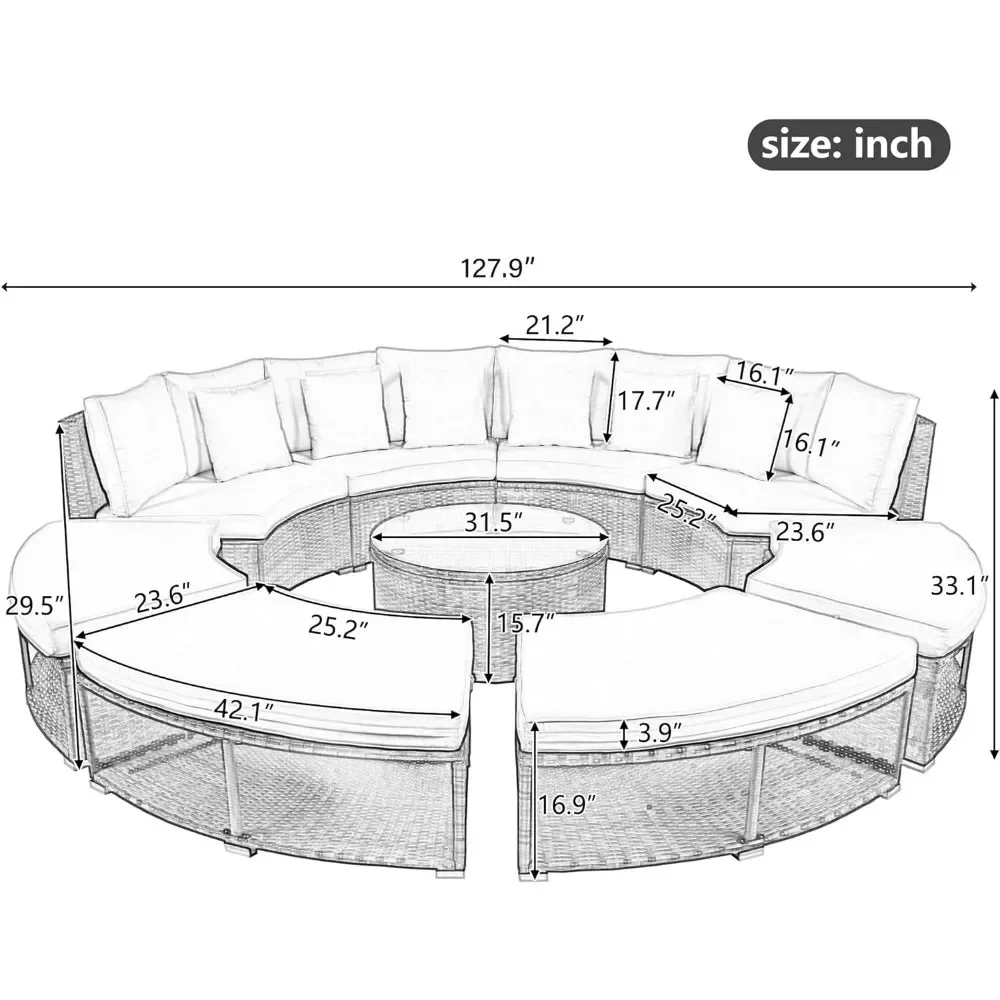 v Outdoor Furniture Sets Luxur - Outdoor Furniture Lounge Set recension och pris