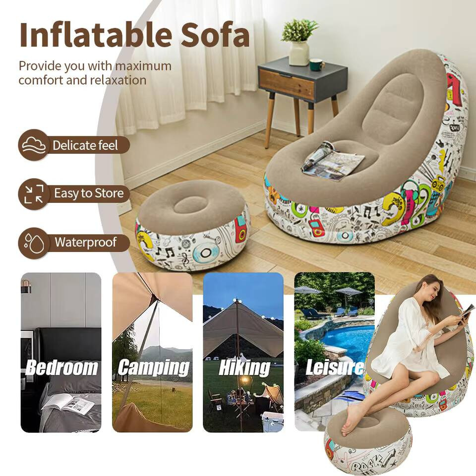 Modern Eco-flocked PVC Inflata - Outdoor Furniture Design recension och pris
