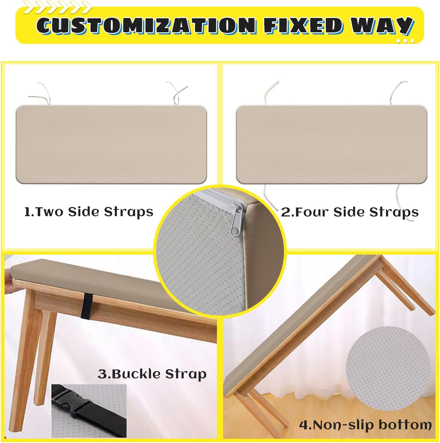 Custom Waterproof Bench Cushio - Outdoor Furniture Upholstery recension och pris