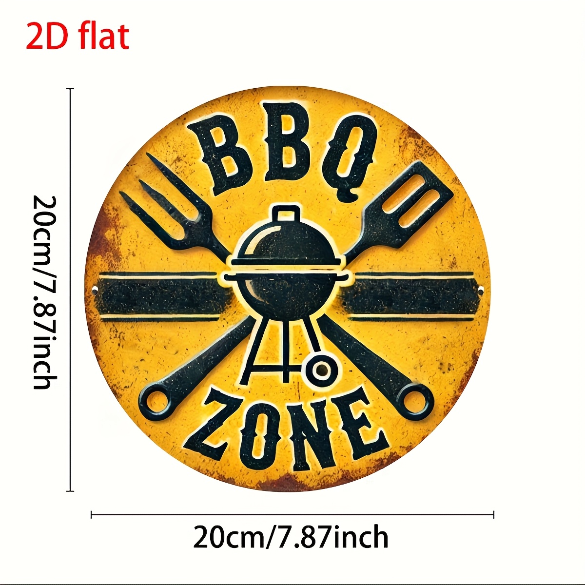 2D Flat, 2D Flat 1pc, Vintage  - Outdoor Furniture Metal recension och pris