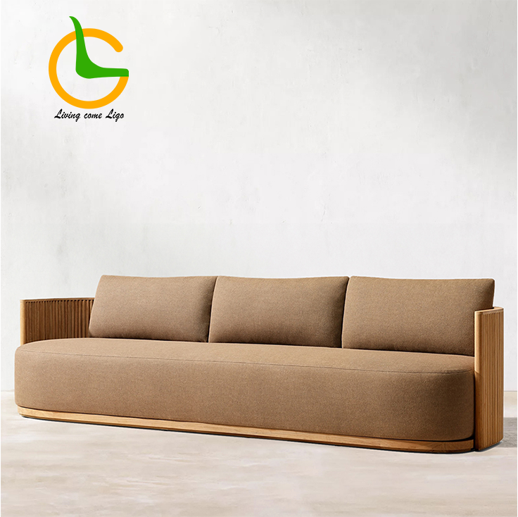 Luxury L-shaped Teak Wood Outd - Outdoor Furniture Durable recension och pris