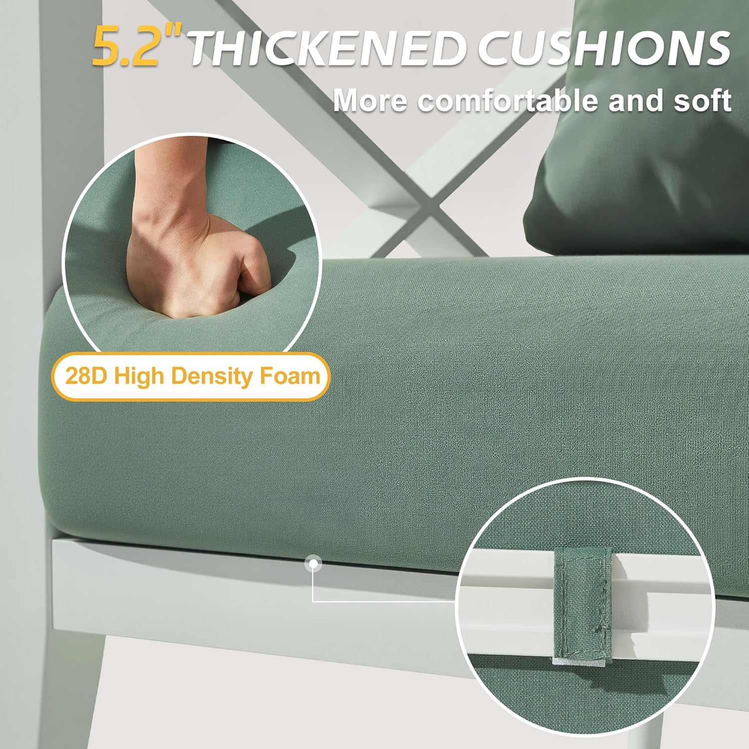 3-Piece Oversized Aluminum Pat - Outdoor Furniture Lounge Set recension och pris