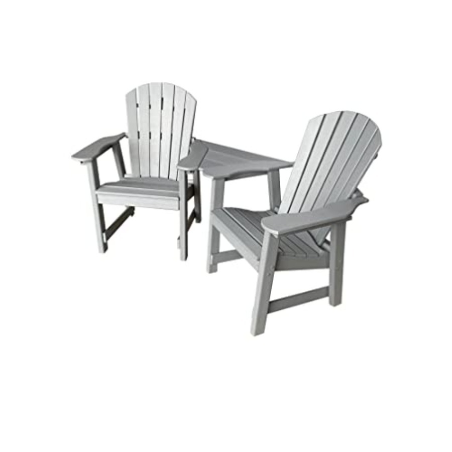2 Chair Dining Table Set - Pol - Outdoor Furniture Recycled Plastic recension och pris