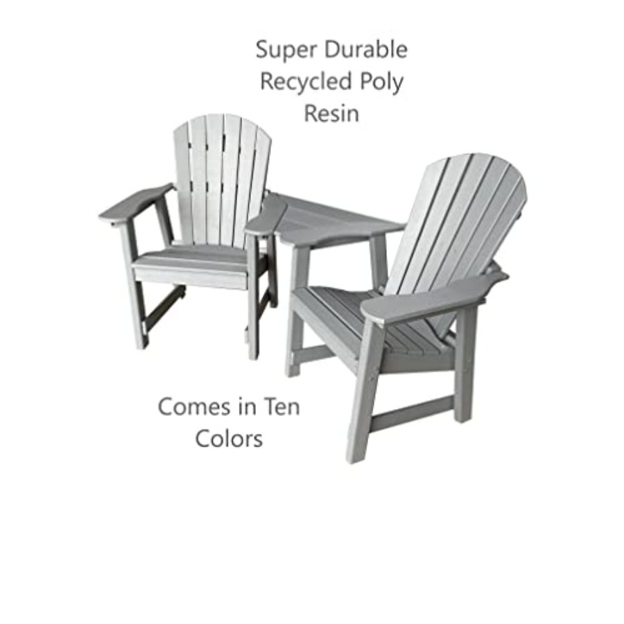 2 Chair Dining Table Set - Pol - Outdoor Furniture Recycled Plastic recension och pris
