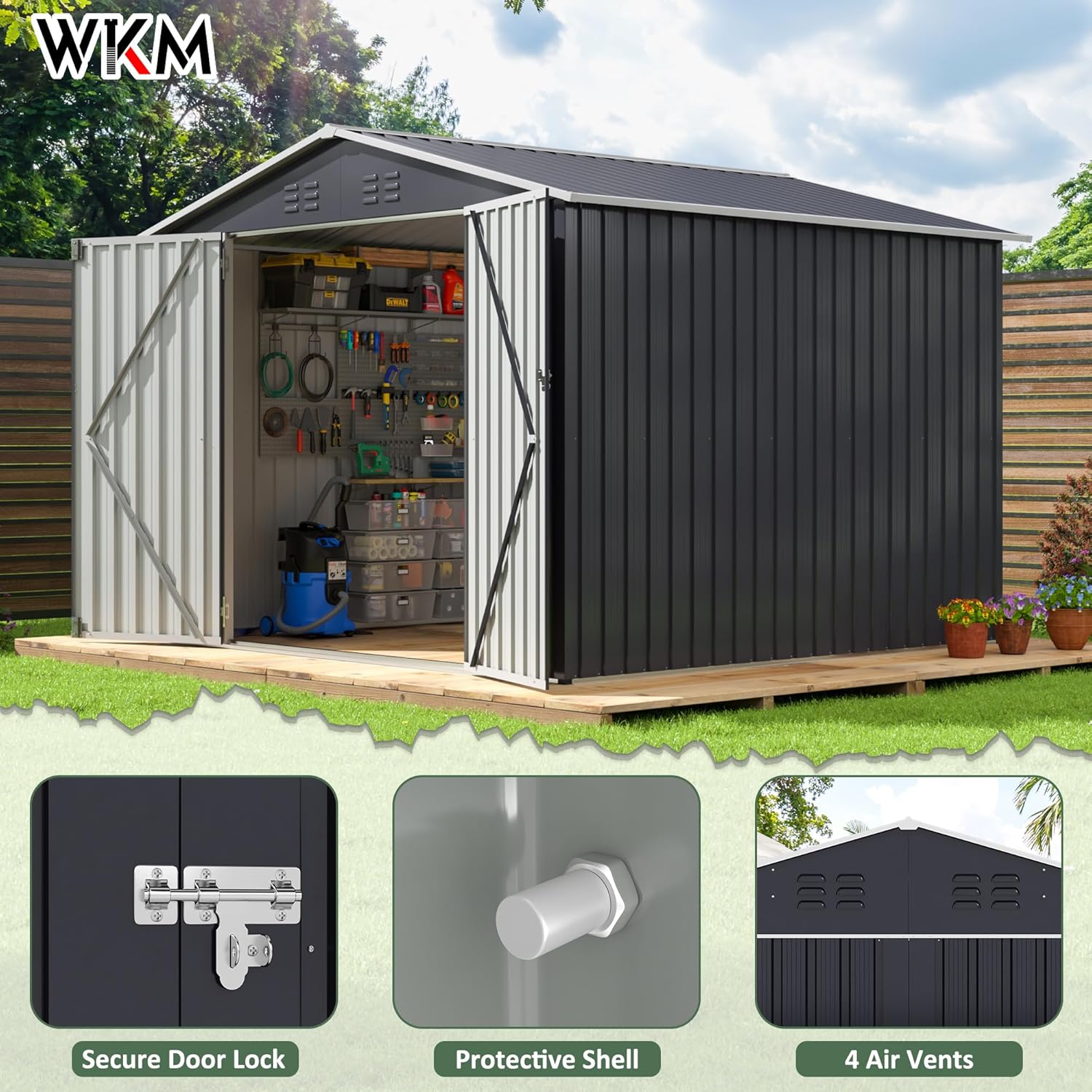 8x8 FT Outdoor Storage Shed, U - Outdoor Furniture Design recension och pris