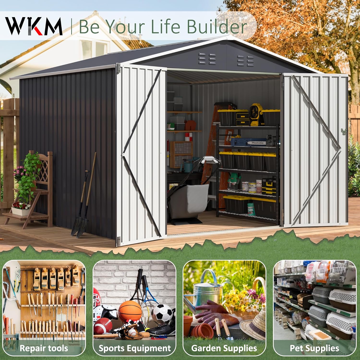 8x8 FT Outdoor Storage Shed, U - Outdoor Furniture Design recension och pris
